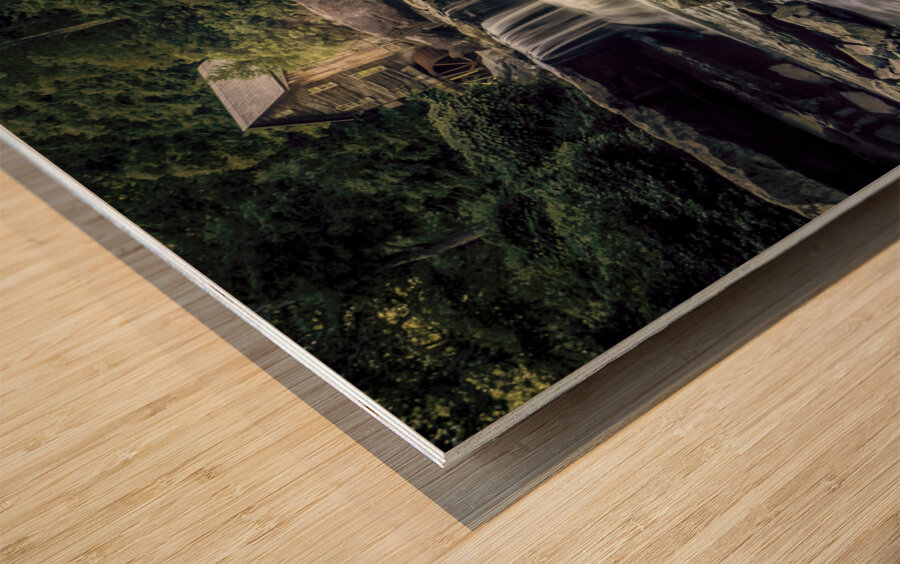 High Water at Glade Creek  Mill Wood print