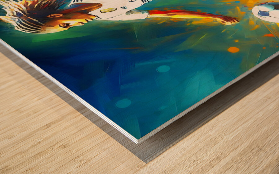 Real Madrid Womens Soccer Art Wood print