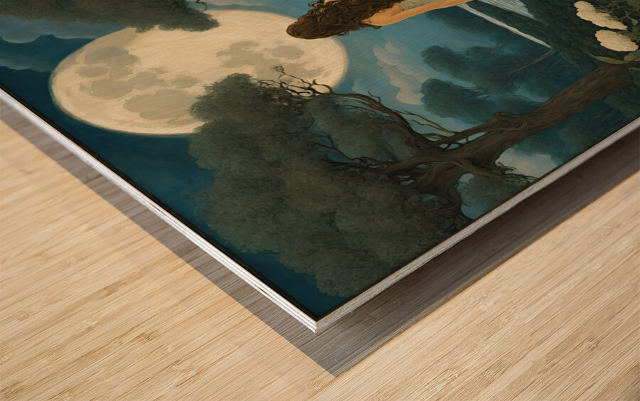 Night Calling Wood print