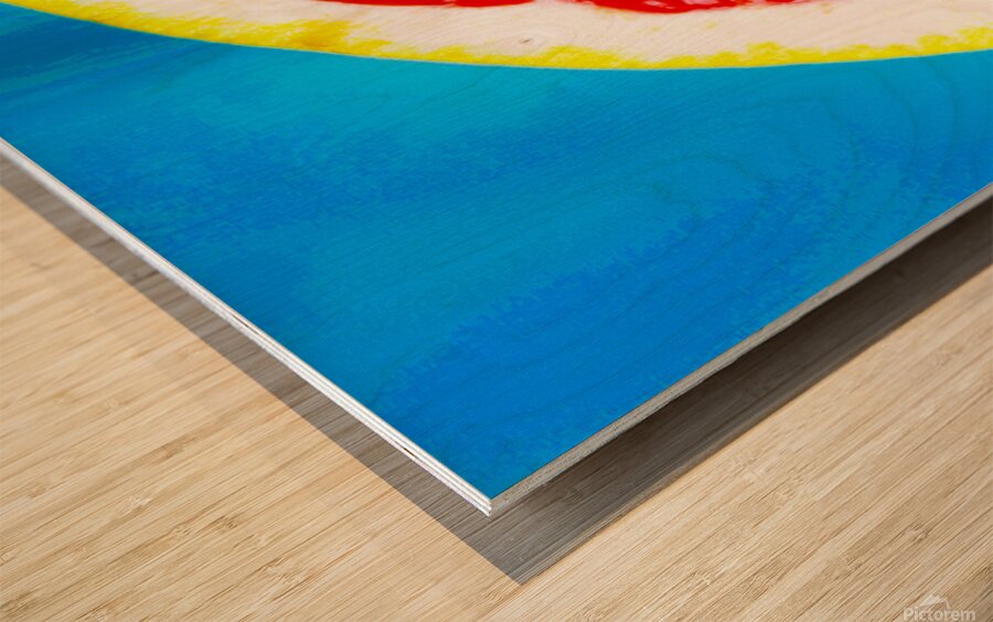 Grapefruit Wood print