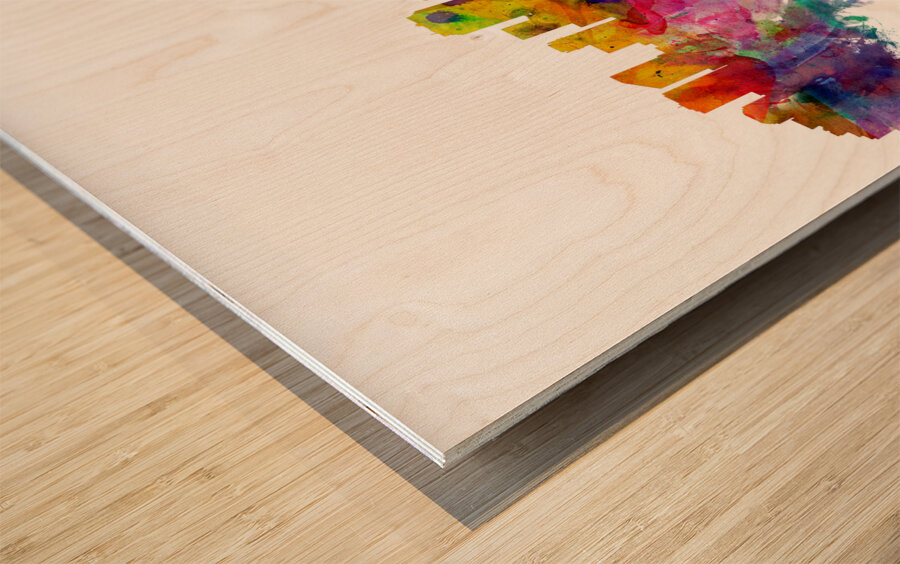 New Orleans Louisiana Skyline Wood print