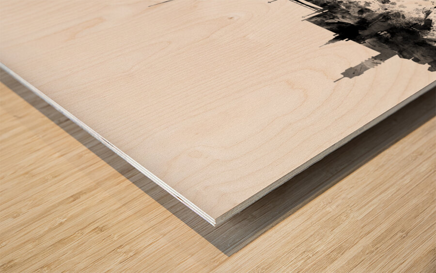 Stockholm Sweden Skyline Wood print