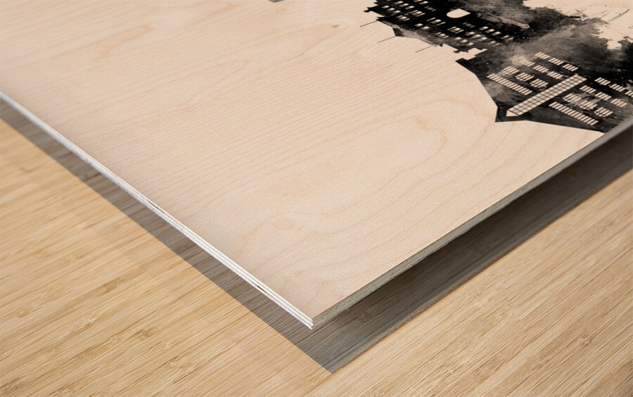 Maidstone England Skyline Wood print