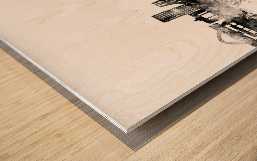 Accra Ghana Skyline Wood print