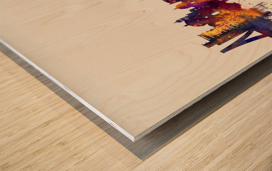 Toluca Skyline Mexico Wood print