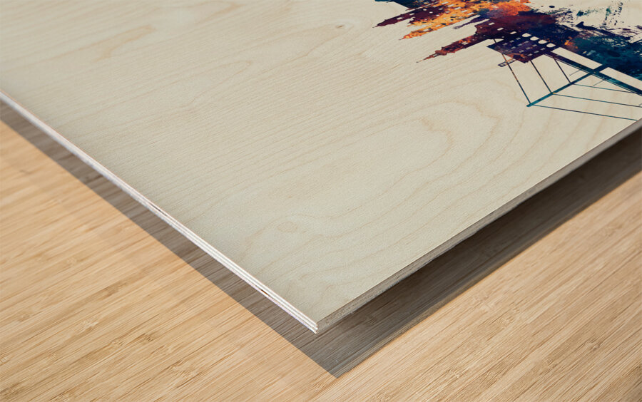 Linz Austria Skyline Wood print