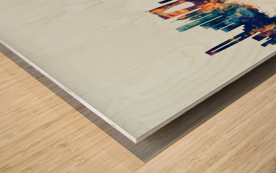 Suzhou China Skyline Wood print