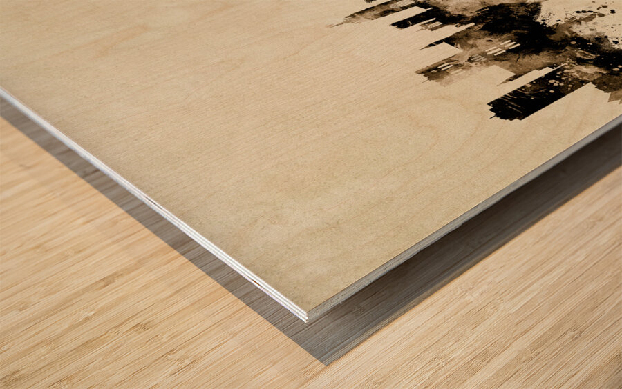 Norwich England Skyline Wood print