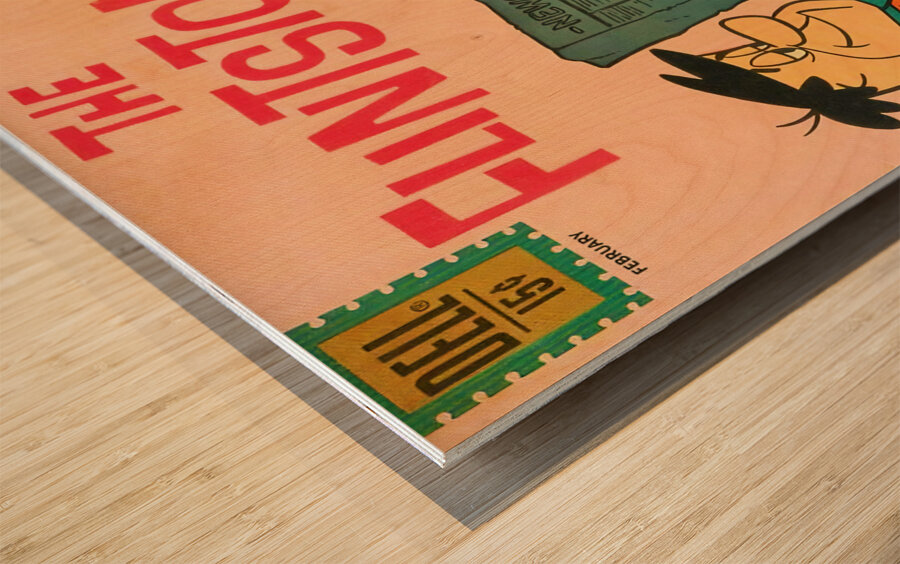 The Flintstones 1961 Cover Art Wood print