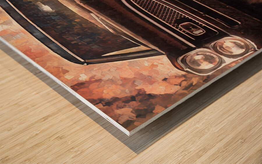 1967 pontiac gto car art Wood print