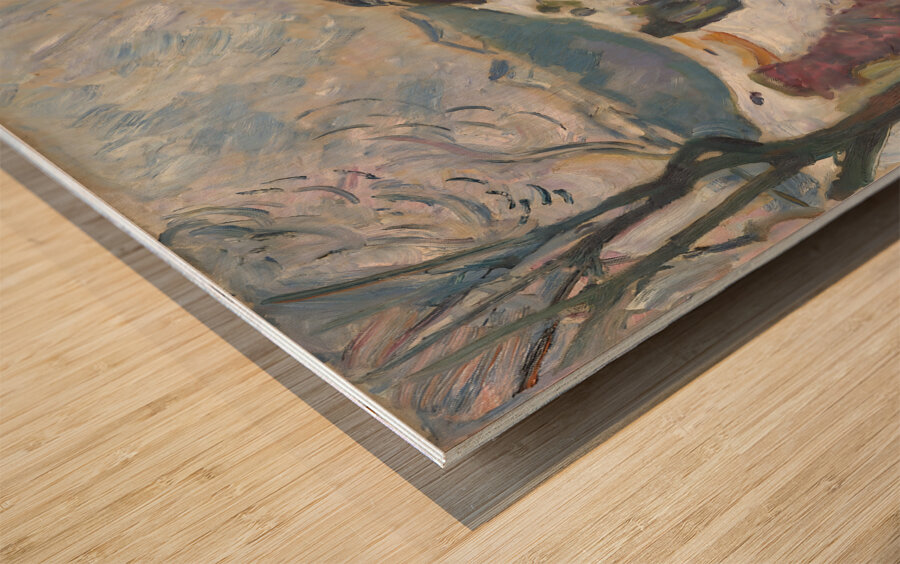 Winter Landscape from Kragero 1910 Edvard Munch Wood print