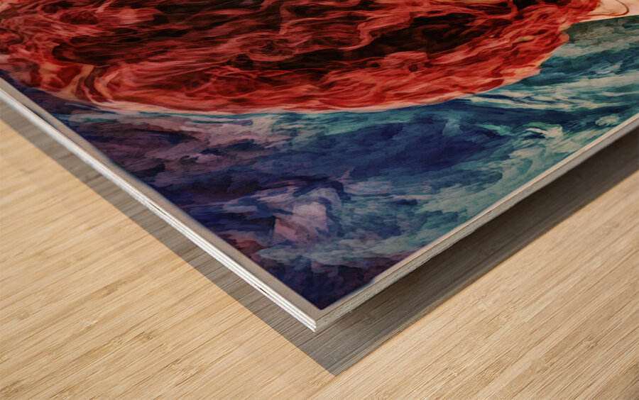 Radiant Strength Wood print