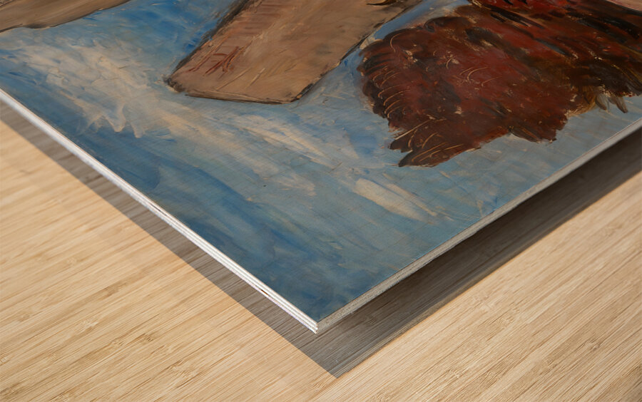 1934 Cape Cod Art: Whale’s Jaw Dogtown Common  Wood print