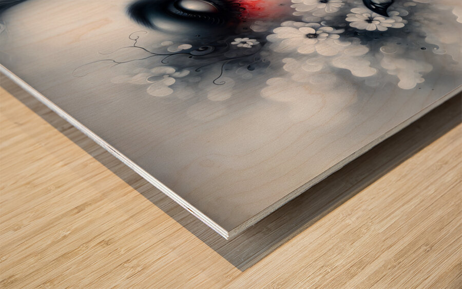 Gothic Fantasy Portrait Wood print