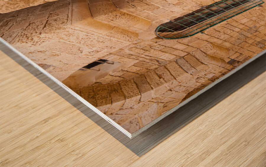 Israel Tel Aviv Namal Yafo historic Old Jaffa port with art galleries boutiques and old houses Wood print