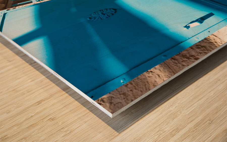 Israel Jerusalem old narrow streets of Nahlaot historic neighborhood with many small synagogues Wood print