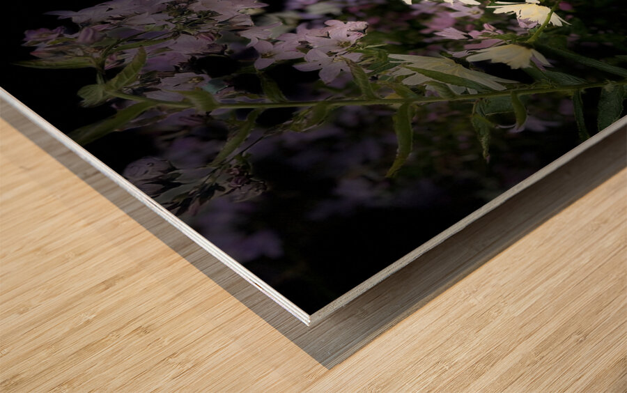 Cottage Garden in the Darkness Wood print