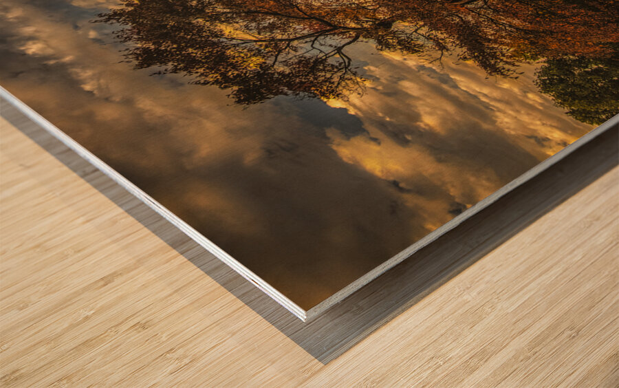 Blue Ridge Parkway on my Mind in Autumn Wood print