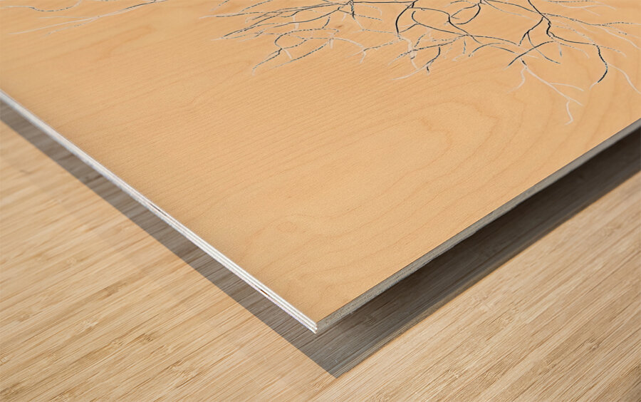 Tree in Winter Wood print