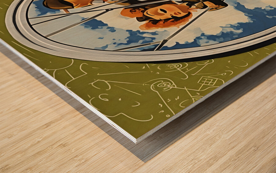 1941 Esky Cartoon Art Wood print