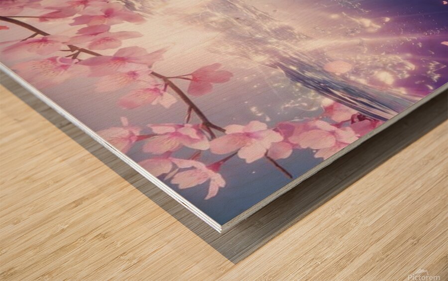 Serene Harmony: Dreamy Koalas in a Vibrant Landscape Wood print