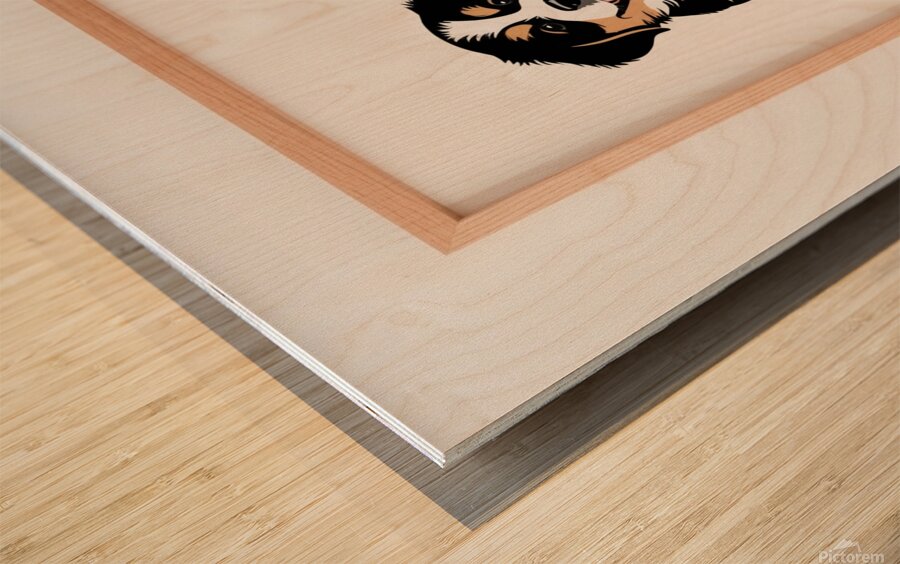 Heartwarming Paws: Modern Pet Art for Your Space Wood print