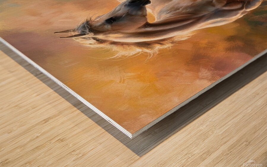 an exquisite impressionist painting of a lELPcn0 Wood print