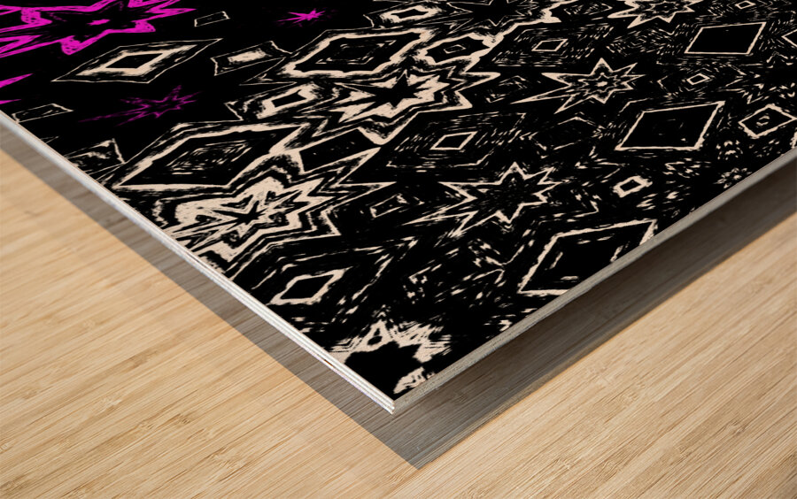 That Star Pattern Again Wood print