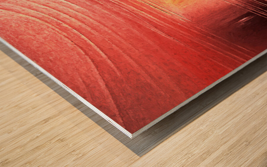 Burst of Passion Wood print