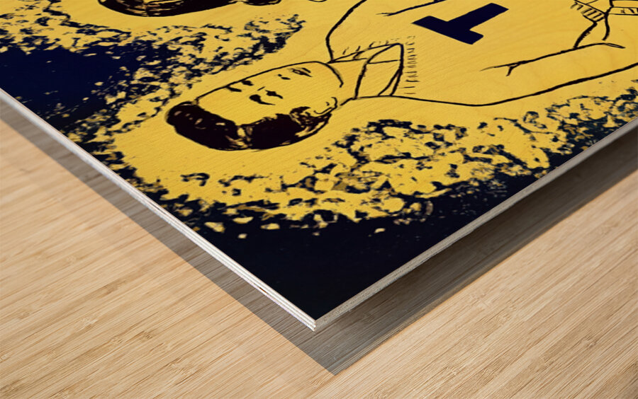 vintage toledo campus art Wood print