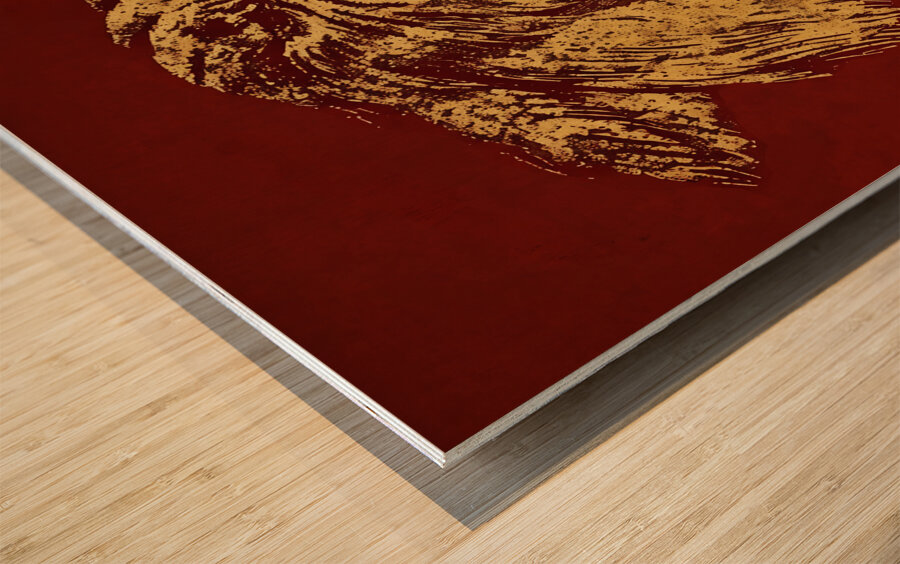 Vintage Loyola Wolf Pack Art Wood print