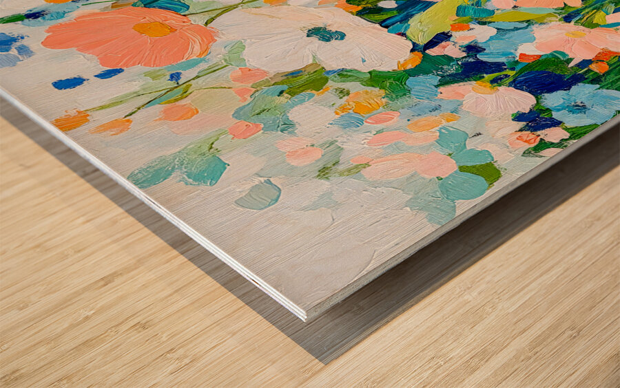 Tall Poppies Meadow Wood print