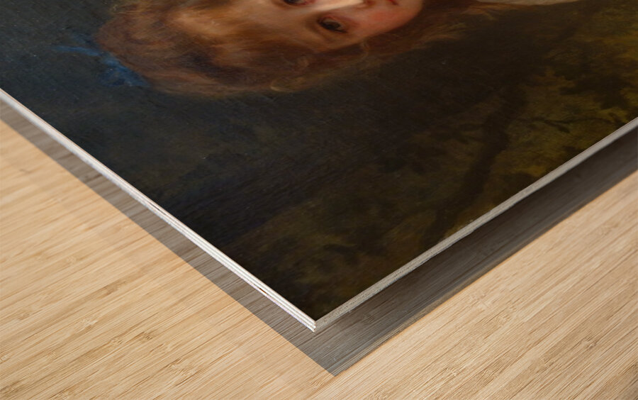  William-Adolphe Bouguereau - Little Girl with a Basket of Apples . 1897 Wood print