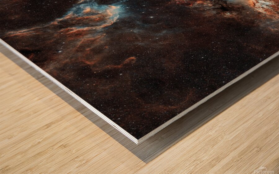 Southern Nebulae Wood print
