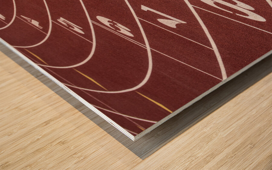 College Track - University of Utah - Salt Lake UT Wood print