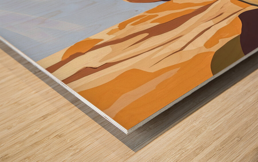 Rocky Cove Wood print