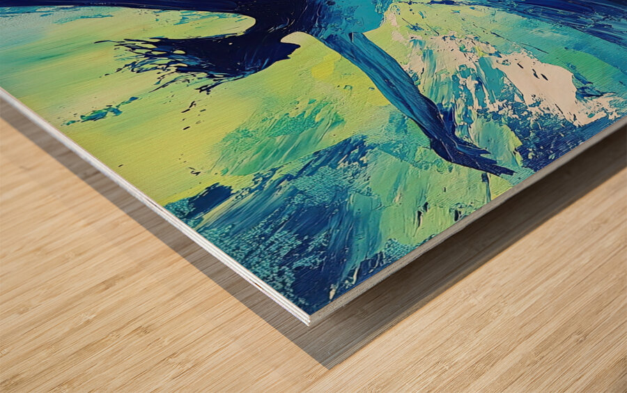 Azure Dance Fusion Y5H9N2 63 Wood print