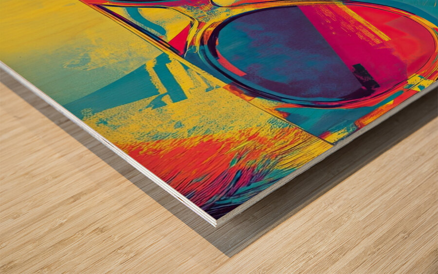 Chromatic Gaze Y2K92J 60 Wood print