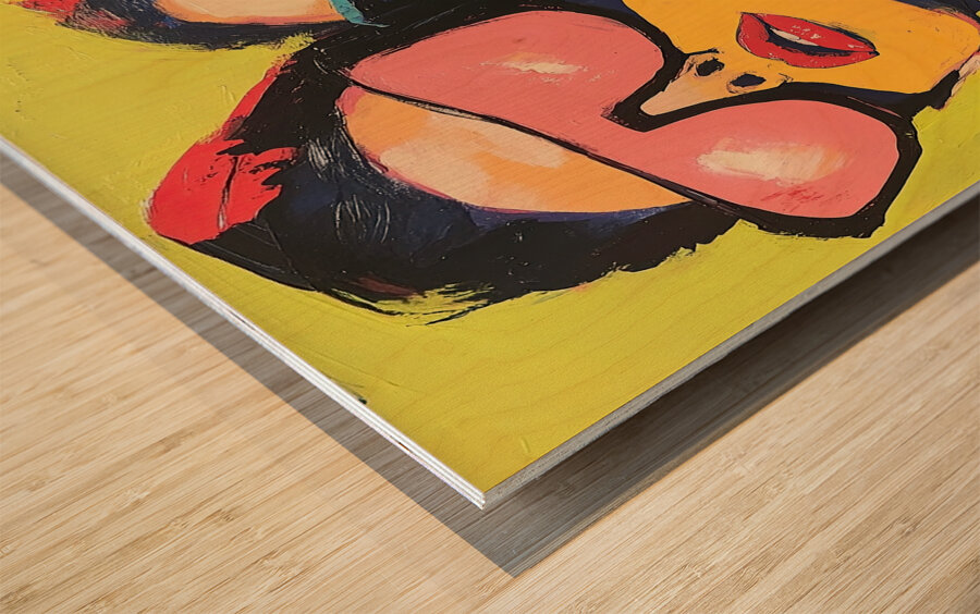 Chromatic Gaze Y2K 9H3N 48 Wood print