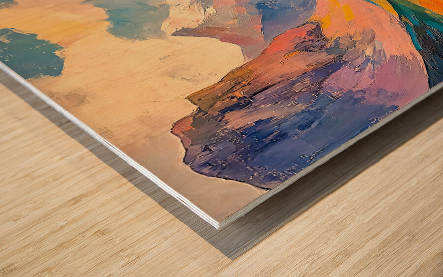 Mountain Pass Wood print