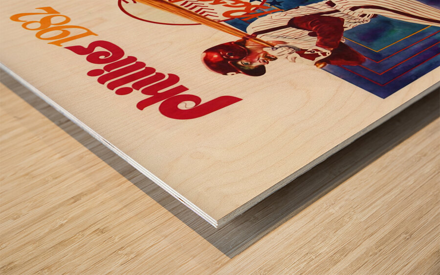 1982 Philadelphia Phillies Art Wood print