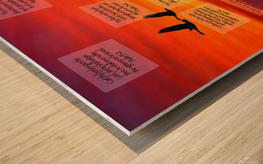 MNW5-GEESE Wood print