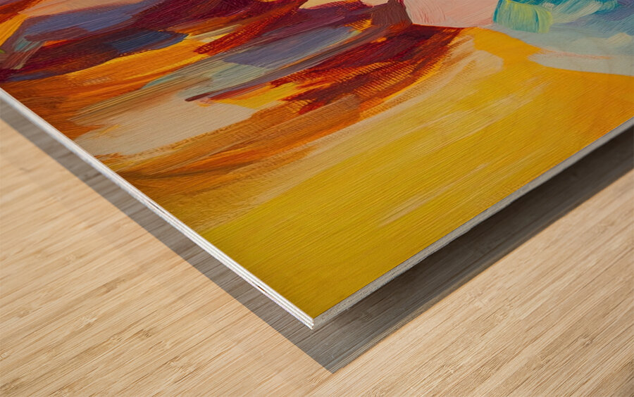 Contemplative Gaze Y59H2N 58 Wood print