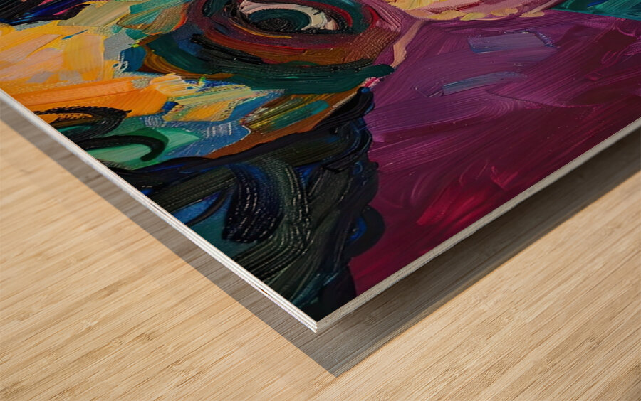 Contemplative Gaze Y59H2N 62 Wood print