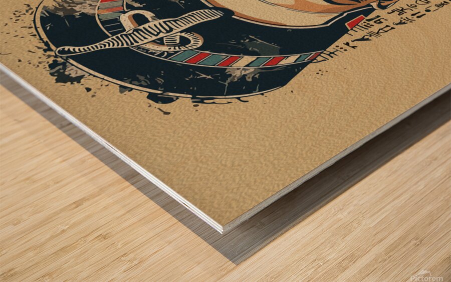 Regal Queen of Egypt – Modern Neo Pharaoh Art Wood print
