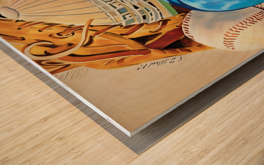 1980 Seattle Mariners Art Remix Wood print