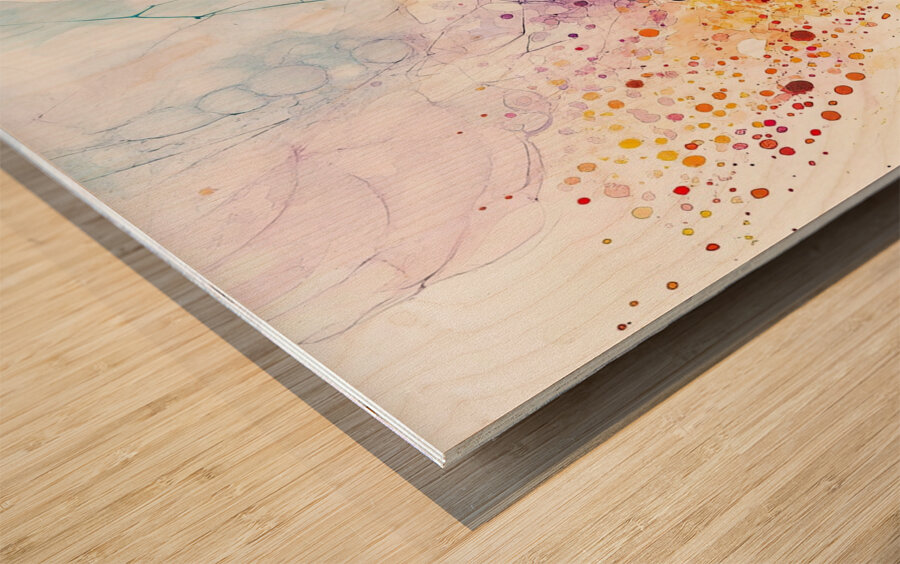 Cosmic Genesis Burst 7P3HN 55 Wood print