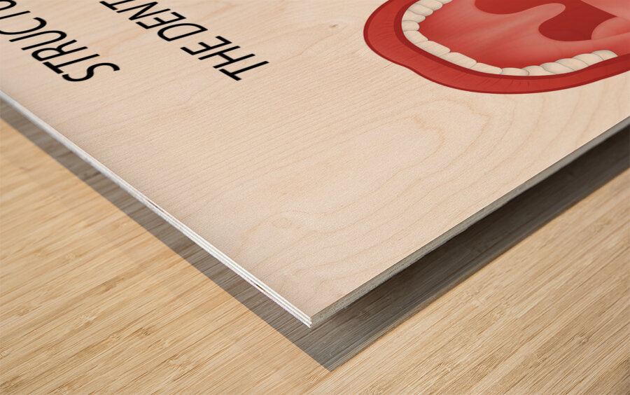 Dental implant structure Wood print