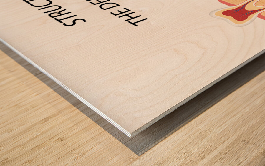 Structure of the dental implant Wood print