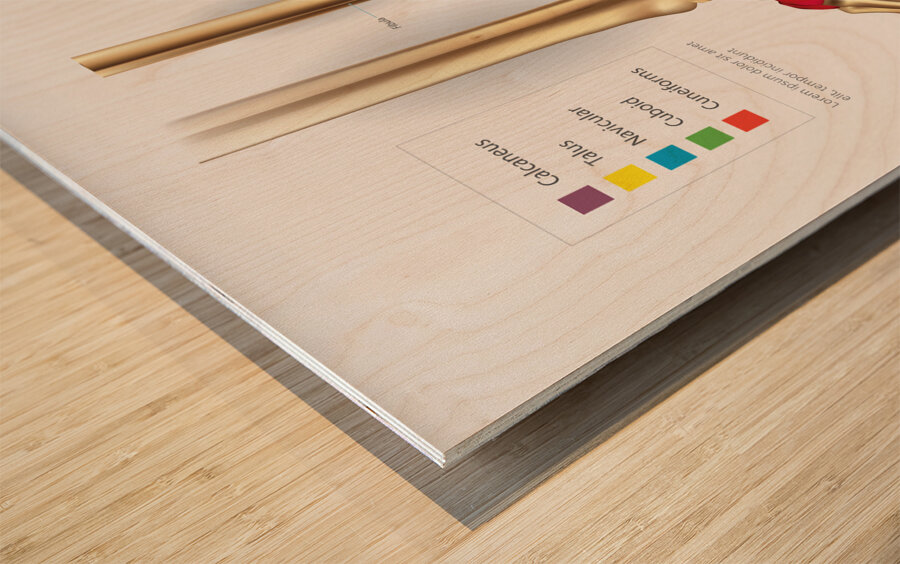 Foot Bone Wood print